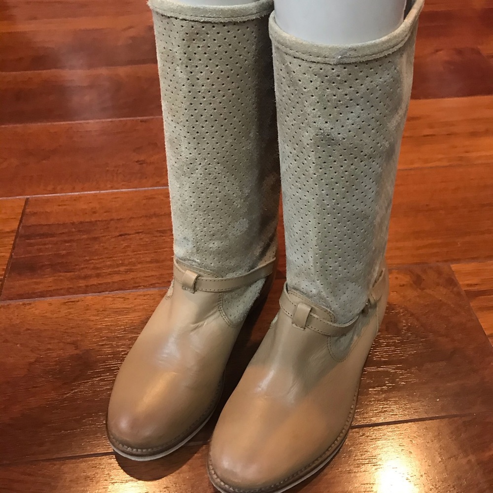 Zara girls tan boots